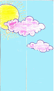 Crayon de couleur, 18 cm x 25 cm