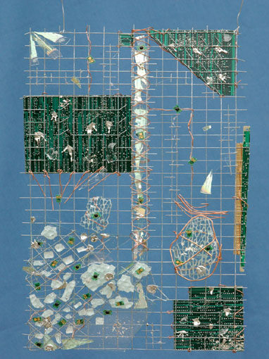 Hélène Roy. Numérisation directe, collage. 2003