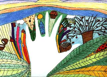 Feutres et crayons de couleurs, 24 x 32 cm