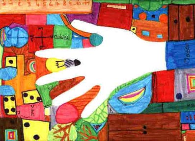 Main : Feutres, 24 x 32 cm, 1998